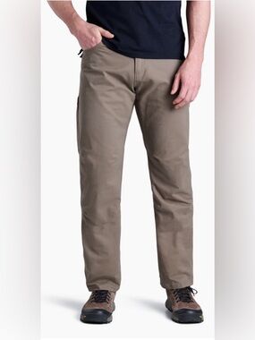 Men's Kuhl Rydr Brown Straight-Leg Pants Size 36